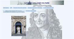Desktop Screenshot of lyceevoltaire.fr